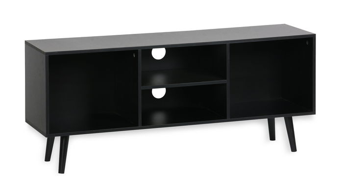 Inde Mueble Auxiliar Moblekit, 4 Compartimentos, 110 x 29 x 47 cm, Espesor 12 mm, Color Roble