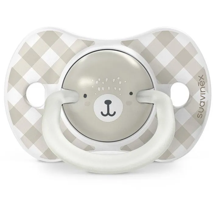 Suavinex - Chupetes simétricos, Pack de 2 unidades, Night&Day Wild&Free, SX Pro, para 0 a 6 meses, Color Gris - SUA8426420904667