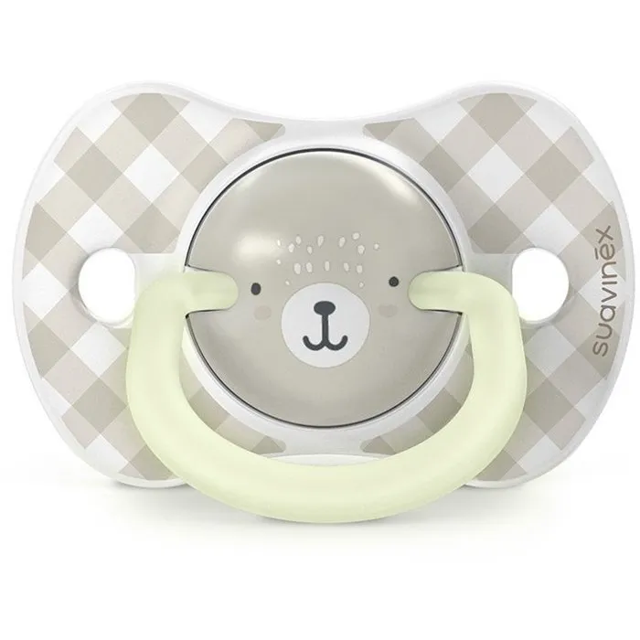 Suavinex - Chupetes simétricos, Pack de 2 unidades, Night&Day Wild&Free, SX Pro, para 0 a 6 meses, Color Gris - SUA8426420904667