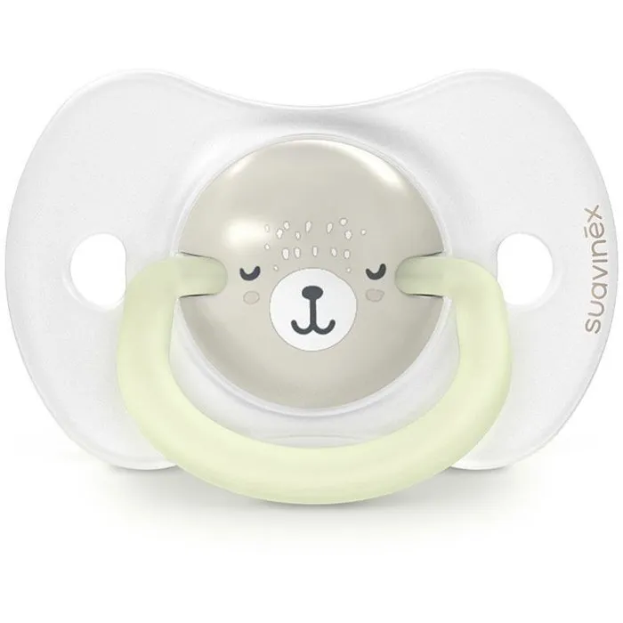 Suavinex - Chupetes simétricos, Pack de 2 unidades, Night&Day Wild&Free, SX Pro, para 0 a 6 meses, Color Gris - SUA8426420904667