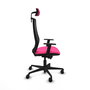PIQUERAS Y CRESPO Silla de oficina Mardos Rosa y Negro