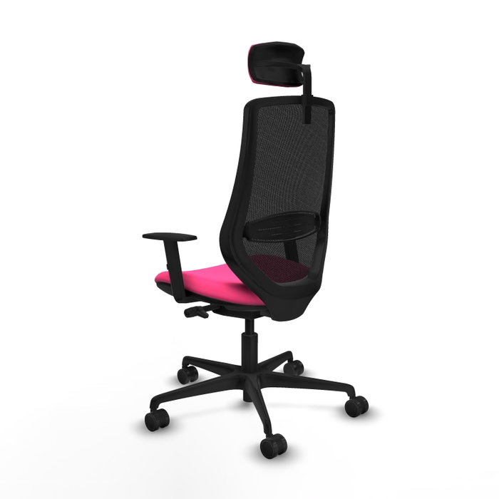 PIQUERAS Y CRESPO Silla de oficina Mardos Rosa y Negro