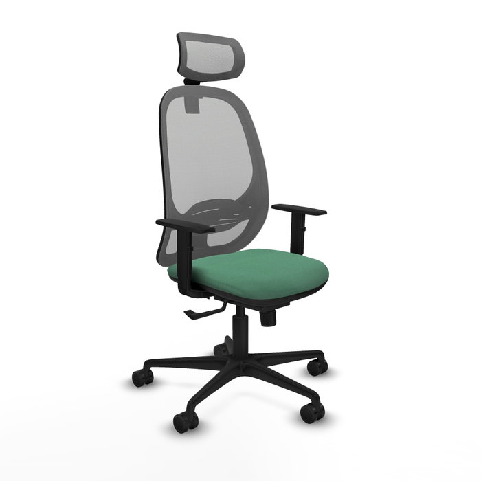 PIQUERAS Y CRESPO Silla de oficina Cilanco Verde esmeralda y Gris PIQUERAS Y CRESPO Silla de oficina Cilanco Verde esmeralda y Gris
