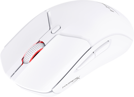 HyperX 6N0A9AA Ratón Gaming Pulsefire Haste 2 Inalámbrico Dual RF Bluetooth Blanco 26000 DPI 60g Ligero PTFE 100h Batería USB-C