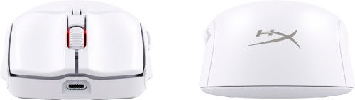 HyperX 6N0A9AA Ratón Gaming Pulsefire Haste 2 Inalámbrico Dual RF Bluetooth Blanco 26000 DPI 60g Ligero PTFE 100h Batería USB-C