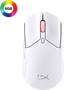 HyperX 6N0A9AA Ratón Gaming Pulsefire Haste 2 Inalámbrico Dual RF Bluetooth Blanco 26000 DPI 60g Ligero PTFE 100h Batería USB-C