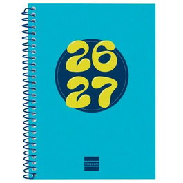 Finocam Agenda Cool para Estudiantes Espiral 2026-2027 Azul