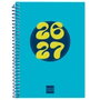 Finocam Agenda Cool para Estudiantes Espiral 2026-2027 Azul