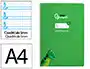 Liderpapel Cuaderno Espiral A4 Pautaguía Tapa Blanda 80 Hojas 75gr Cuadro Pautado 5mm Verde