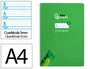 Liderpapel Cuaderno Espiral A4 Pautaguía Tapa Blanda 80 Hojas 75gr Cuadro Pautado 5mm Verde