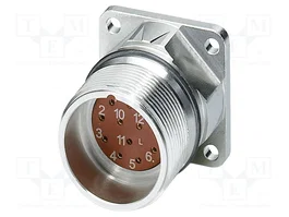 PHOENIX CONTACT Conector M23 Macho de 12 Pines RF Industrial