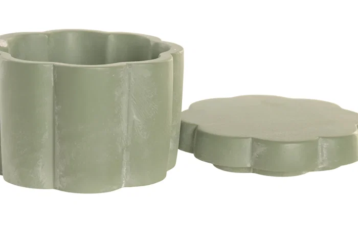 DKD Home Decor Joyero de Cemento Tropical Palm 11x11x8,5 cm Surtido de 2 DKD Home Decor Joyero de Cemento Tropical Palm 11x11x8,5 cm Surtido de 2