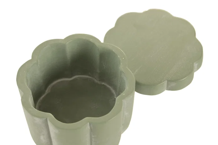 DKD Home Decor Joyero de Cemento Tropical Palm 11x11x8,5 cm Surtido de 2 DKD Home Decor Joyero de Cemento Tropical Palm 11x11x8,5 cm Surtido de 2
