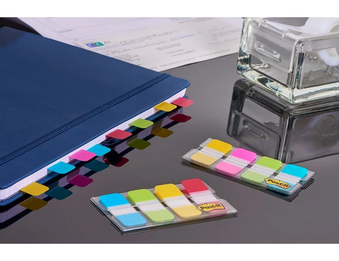 Post-it Banderitas separadoras rígidas 4 colores (Amarillo, azul, rosa y violeta) 676-aypv-eu