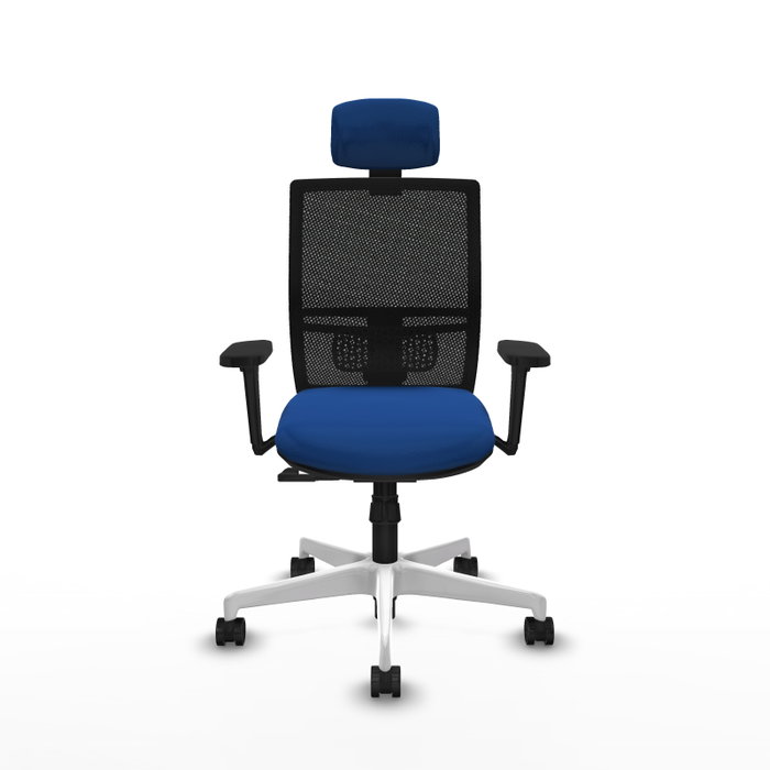 PIQUERAS Y CRESPO Silla de oficina Yunquera con mecanismo Sincro, Azul y Negro PIQUERAS Y CRESPO Silla de oficina Yunquera con mecanismo Sincro, Azul y Negro