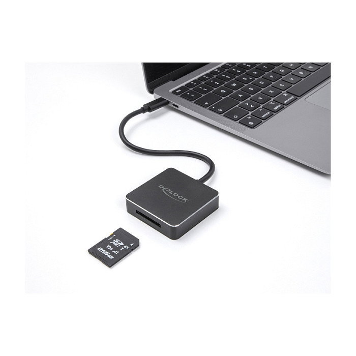 DeLOCK Lector de tarjetas USB Type-C™ para SD Express, SDHC y SDXC 91019