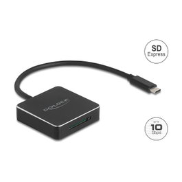 DeLOCK Lector de tarjetas USB Type-C™ para SD Express, SDHC y SDXC 91019