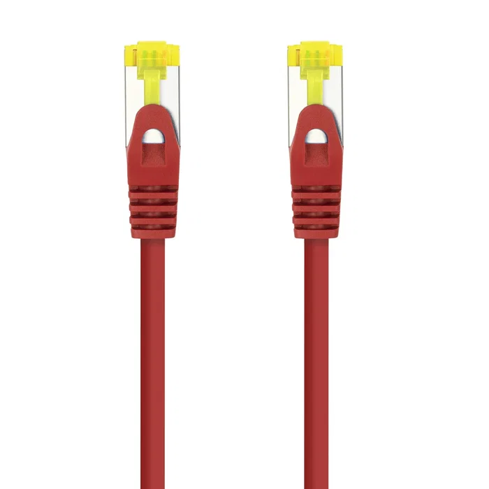 Nanocable 10.20.1900-L25-R Cable de Red Cat6a SF/UTP (S-FTP) LSZH, 100% Cobre AWG26, 25 cm, Rojo