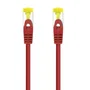 Nanocable 10.20.1900-L25-R Cable de Red Cat6a SF/UTP (S-FTP) LSZH, 100% Cobre AWG26, 25 cm, Rojo