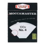 Moccamaster 85022 Filtros de papel No. 4 (100 unidades)