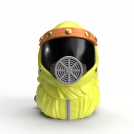 Regreso al futuro Tubbz Figura PVC Mini Marty Radiation Suit 5 cm