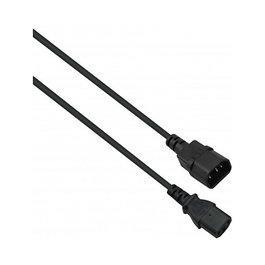 Helos Cable de extensión IEC C13 a C14, 1 m, Negro