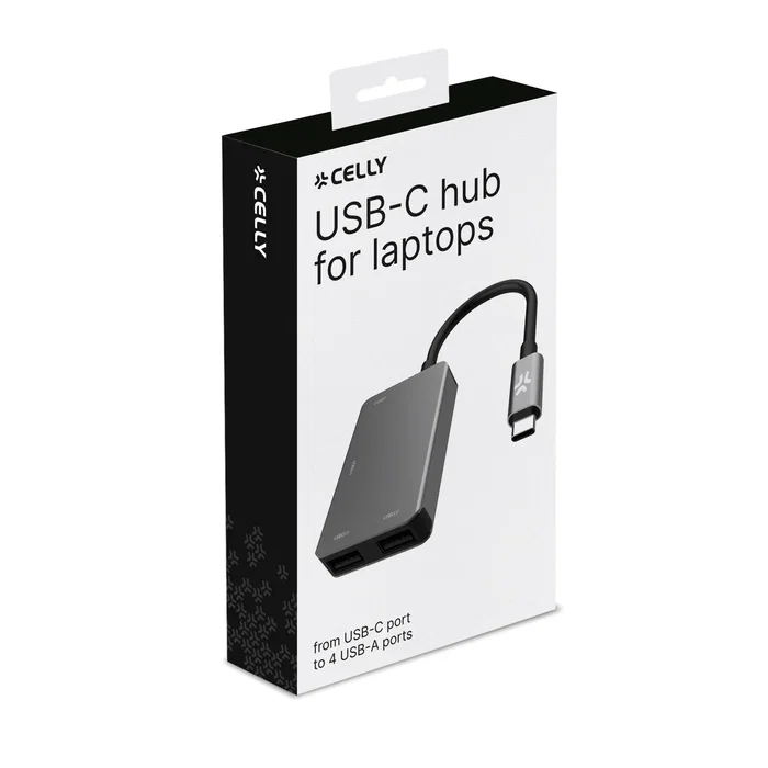 Celly Hub USB tipo C a 4 puertos USB