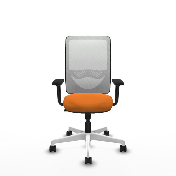 PIQUERAS Y CRESPO Silla de oficina Zulema Naranja y Blanco PIQUERAS Y CRESPO Silla de oficina Zulema Naranja y Blanco