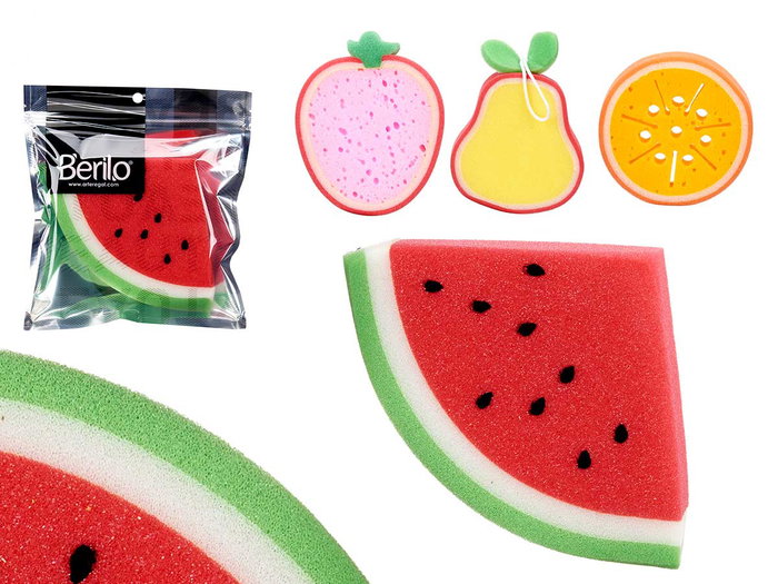Berilo Esponja Baño Frutas Surtidos 14 x 12 x 4 cm (Set de 24) Berilo Esponja Baño Frutas Surtidos 14 x 12 x 4 cm (Set de 24)