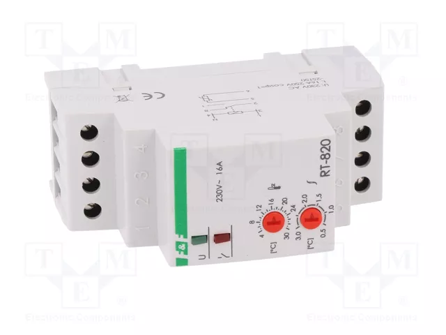 F&F RT-820 Regulador de Temperatura 4÷30°C F&F RT-820 Regulador de Temperatura 4÷30°C