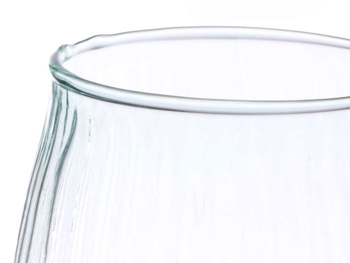 Giftdecor Jarron Vidrio Reciclado Rayado 19.5 cm Transparente 15x18x15 cm (Set de 4) Giftdecor Jarron Vidrio Reciclado Rayado 19.5 cm Transparente 15x18x15 cm (Set de 4)