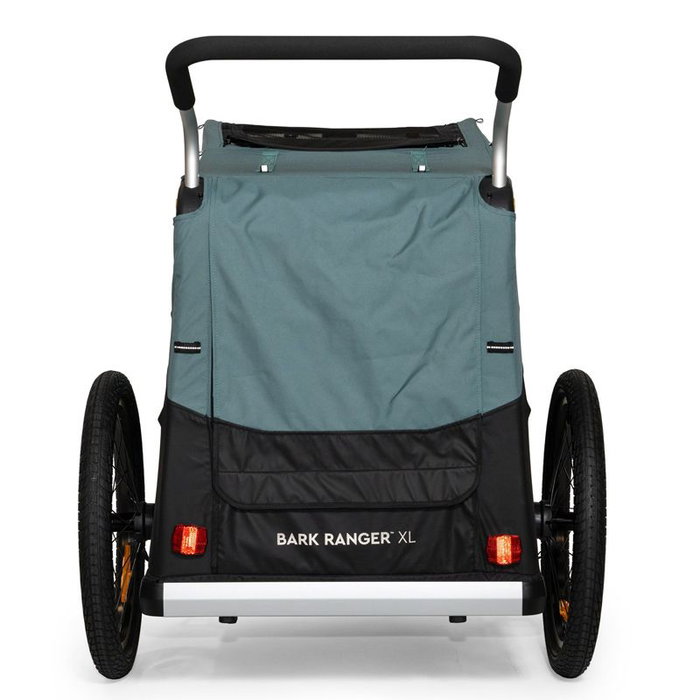 Burley Bark Ranger XL Remolque de Bicicleta y Cochecito 2 en 1 para Mascotas, Carga 45 kg, Plegable, Ideal para Aventuras