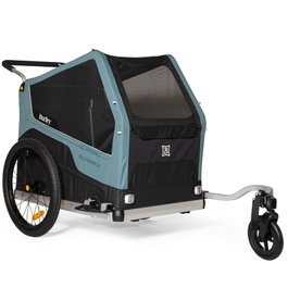 Burley Bark Ranger XL Remolque de Bicicleta y Cochecito 2 en 1 para Mascotas, Carga 45 kg, Plegable, Ideal para Aventuras