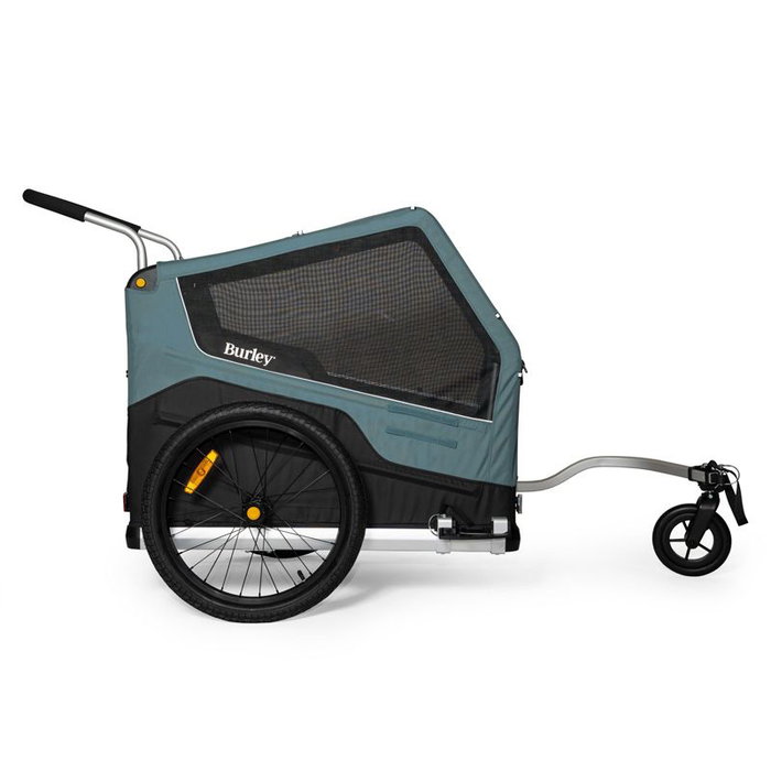 Burley Bark Ranger XL Remolque de Bicicleta y Cochecito 2 en 1 para Mascotas, Carga 45 kg, Plegable, Ideal para Aventuras