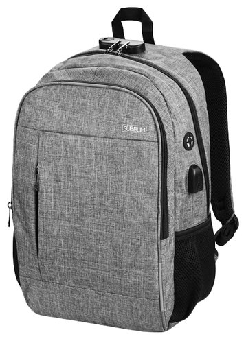 Subblim Urban Lock Backpack 16 de color Gris