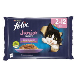 Purina FELIX Fantastic Junior Grill en Gelatina 12x4x85g