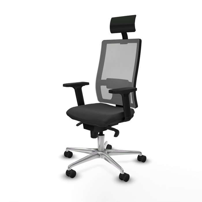 PIQUERAS Y CRESPO Silla de oficina Horna con mecanismo Sincro, Gris