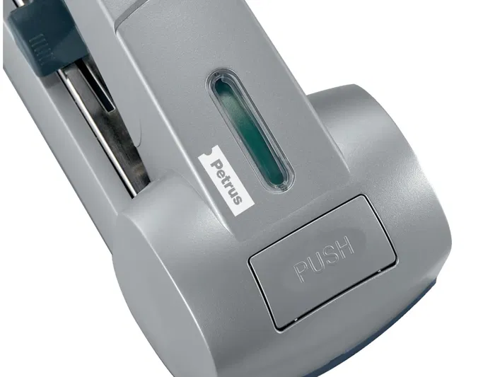 Petrus Grapadora 1500 Capacidad 120 Hojas Grapado Plano Usa Grapas 23/15xl Color Plata