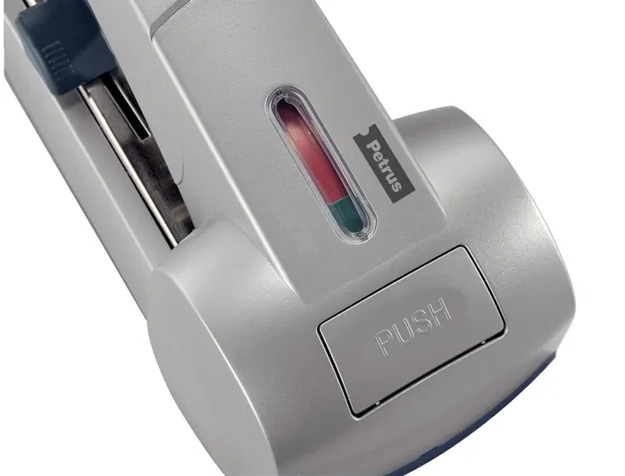 Petrus Grapadora 1500 Capacidad 120 Hojas Grapado Plano Usa Grapas 23/15xl Color Plata