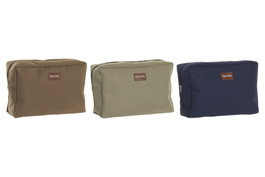 DKD Home Decor Surtido de 3 Neceseseres de Lienzo Barista 30x10x20 cm