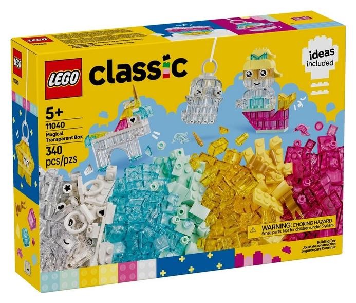 LEGO Classic 11040 Caja de ladrillos transparente mágica