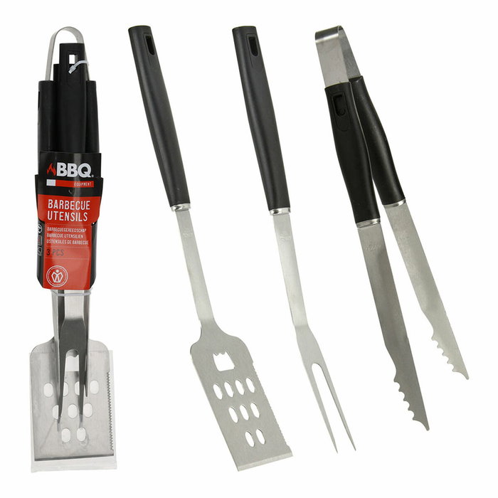 Bbq Collection Set de utensilios para barbacoa 3 piezas color negro Bbq Collection Set de utensilios para barbacoa 3 piezas color negro