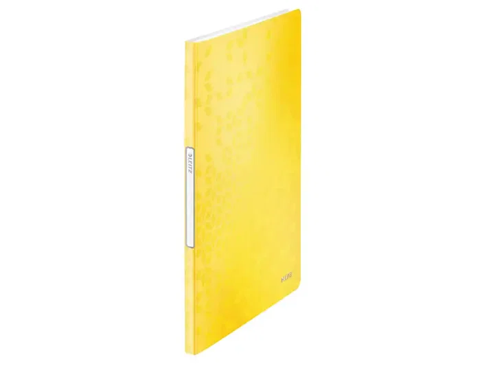 LEITZ WOW Carpeta con 20 Fundas Flexible A4 Amarillo LEITZ WOW Carpeta con 20 Fundas Flexible A4 Amarillo