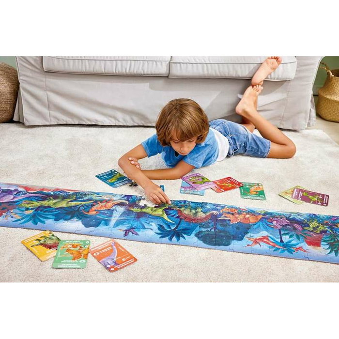 Hape Puzzle de Dinosaurios con Esqueletos que Brillan en la Oscuridad de 200 Piezas