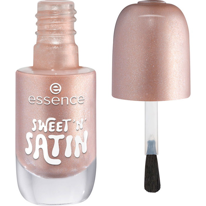 Essence Gel Nail Polish Esmalte de Uñas en Gel Sin Lámpara UV #43-Sweet 'N' Satin, Textura Sedosa, Brillo Intenso y Duradero hasta 10 Días, 8 ml