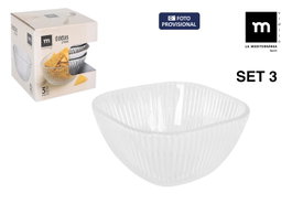 La Mediterranea Set de 3 Boles Eddas 270ml