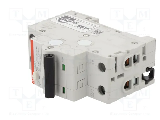 ABB DS201AC-B6/0.3 Disyuntor Diferencial RCBO 6A 300mA ABB DS201AC-B6/0.3 Disyuntor Diferencial RCBO 6A 300mA