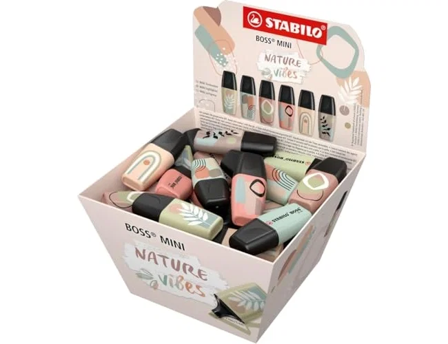 Stabilo Boss Mini Nature Vibes Colores Surtidos Bombonera de 50 unidades