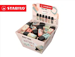 Stabilo Rotulador Boss Mini Nature Vibes Expositor Bombonera 50 Unidades Colores Surtidos Fluorescente