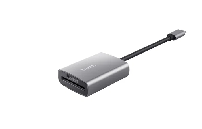 Trust Dalyx Fast 24136 - Lector de Tarjetas USB-C Externo USB 3.2 Gen 1, Compacto de Aluminio para SD/MicroSD, Velocidad hasta 104 MB/s Trust Dalyx Fast 24136 - Lector de Tarjetas USB-C Externo USB 3.2 Gen 1, Compacto de Aluminio para SD/MicroSD, Velocidad hasta 104 MB/s